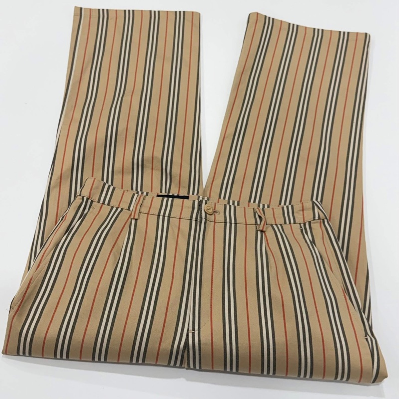 BURBERRY GOLF 經典直條紋彈性褲-7