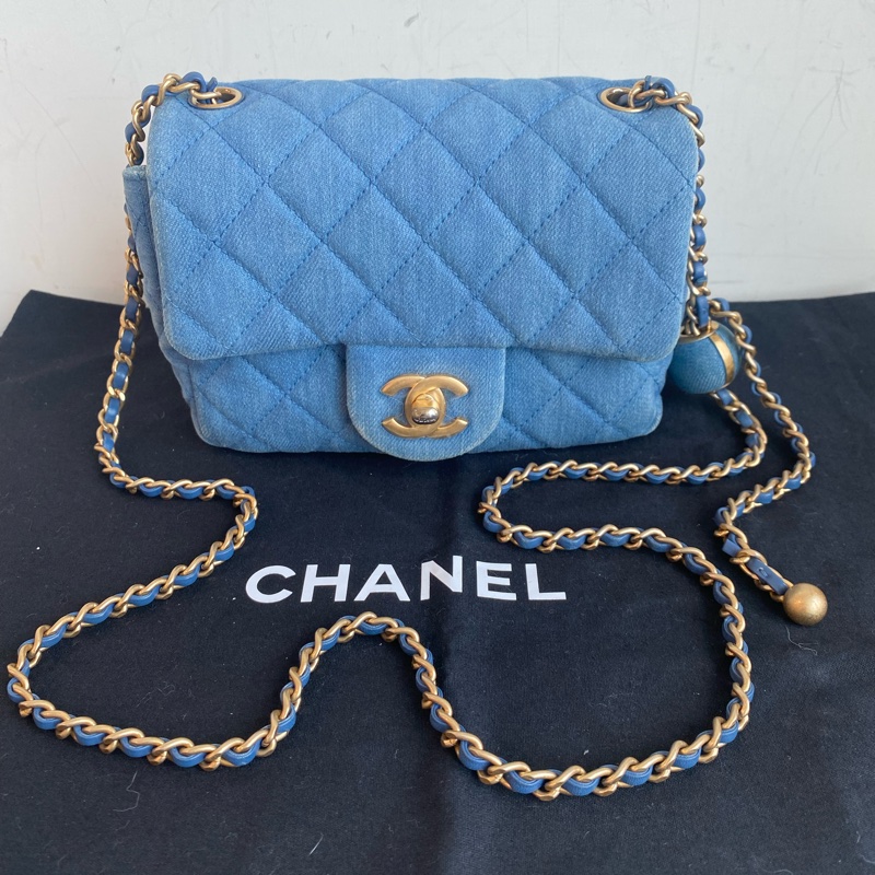 Chanel 牛仔金球方胖子-0