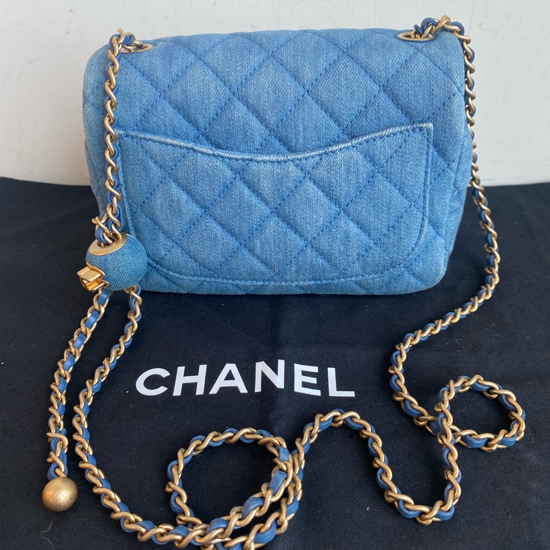 Chanel 牛仔金球方胖子-1