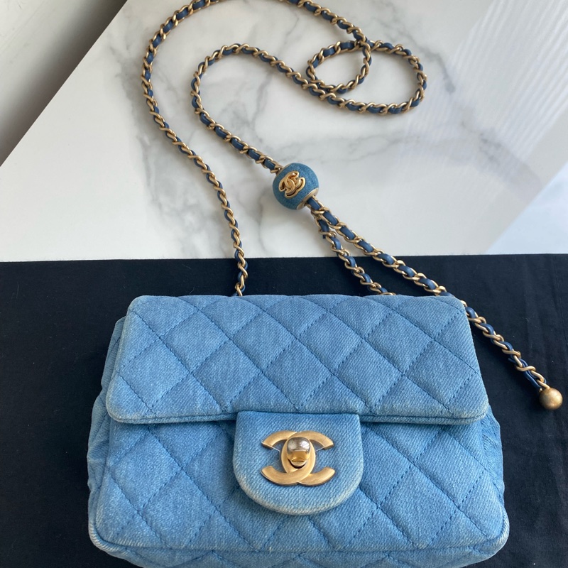 Chanel 牛仔金球方胖子-2