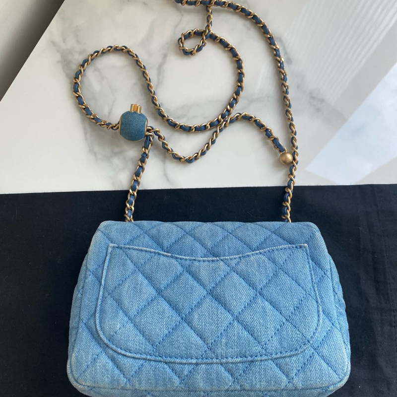 Chanel 牛仔金球方胖子-3
