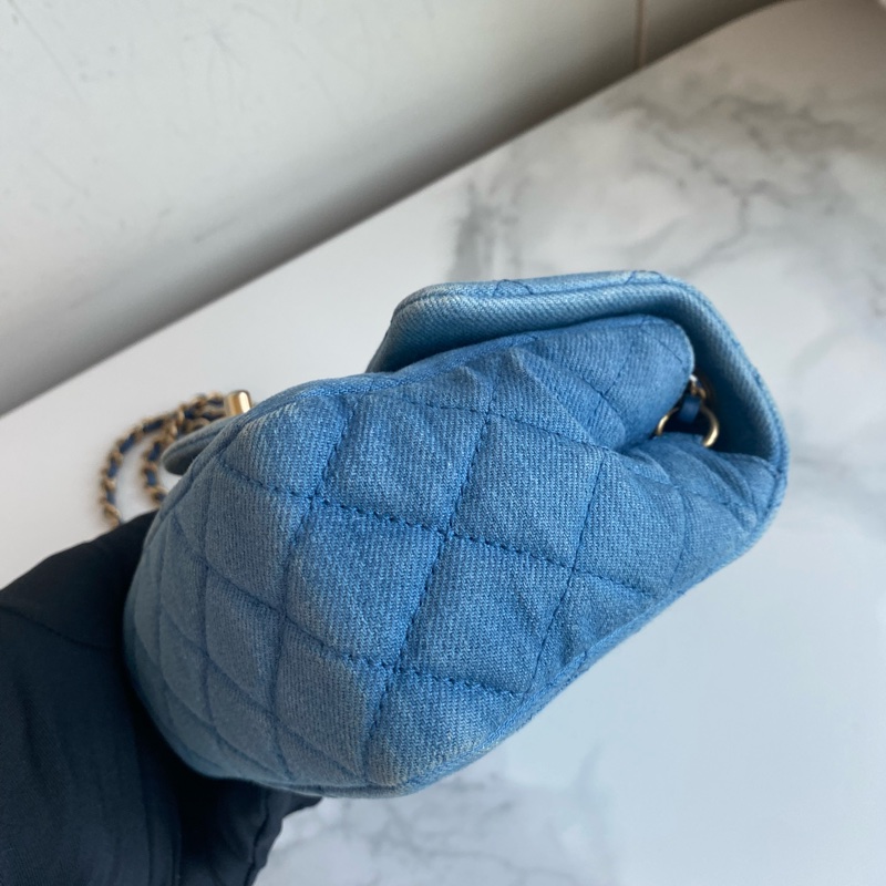 Chanel 牛仔金球方胖子-13