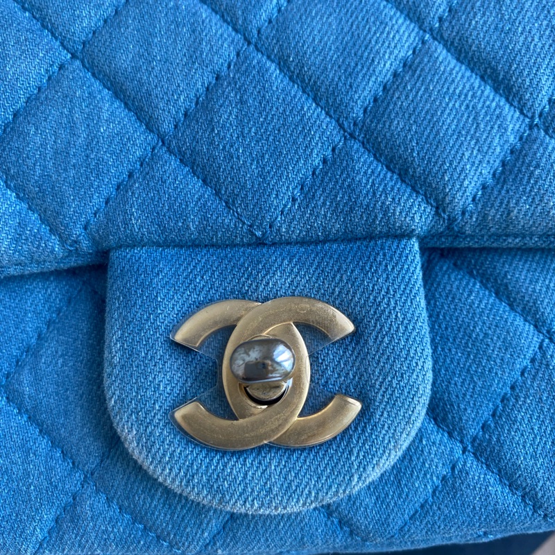 Chanel 牛仔金球方胖子-16