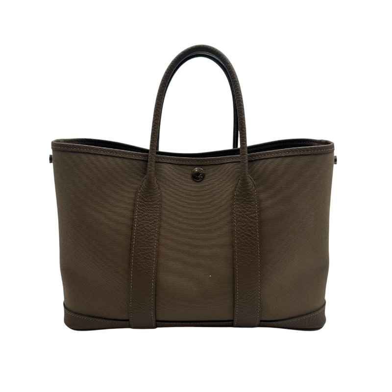 【美收精品】HERMES GARDEN PARTY30 花園包 C-520【隔月月中將轉賣至日本 上架期限30天】-0