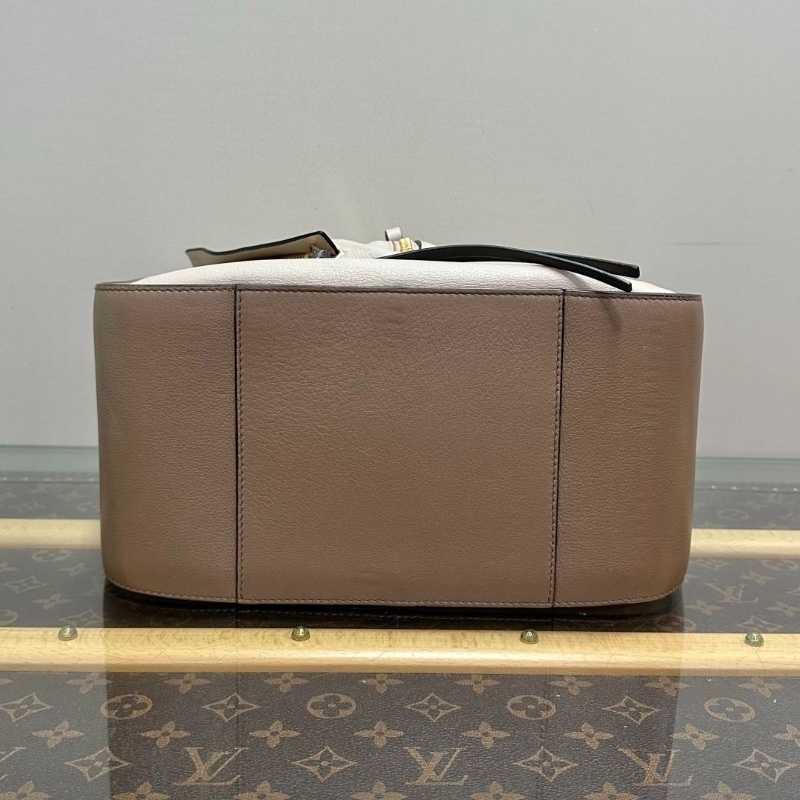 LOEWE 金扣Hammock手提斜背包28*24*14 9新 配件塵袋-4