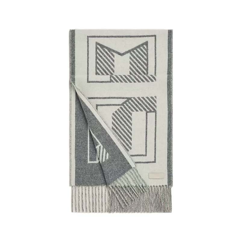 Casaque Lettres au Carre 羊絨圍巾-0
