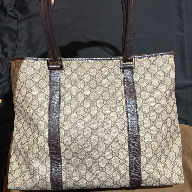 Gucci Tote經典老花大托特包 可上肩(46x10x30)-2