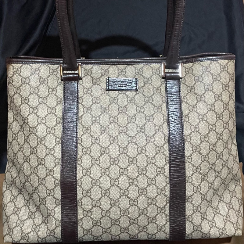 Gucci Tote經典老花大托特包 可上肩(46x10x30)-5