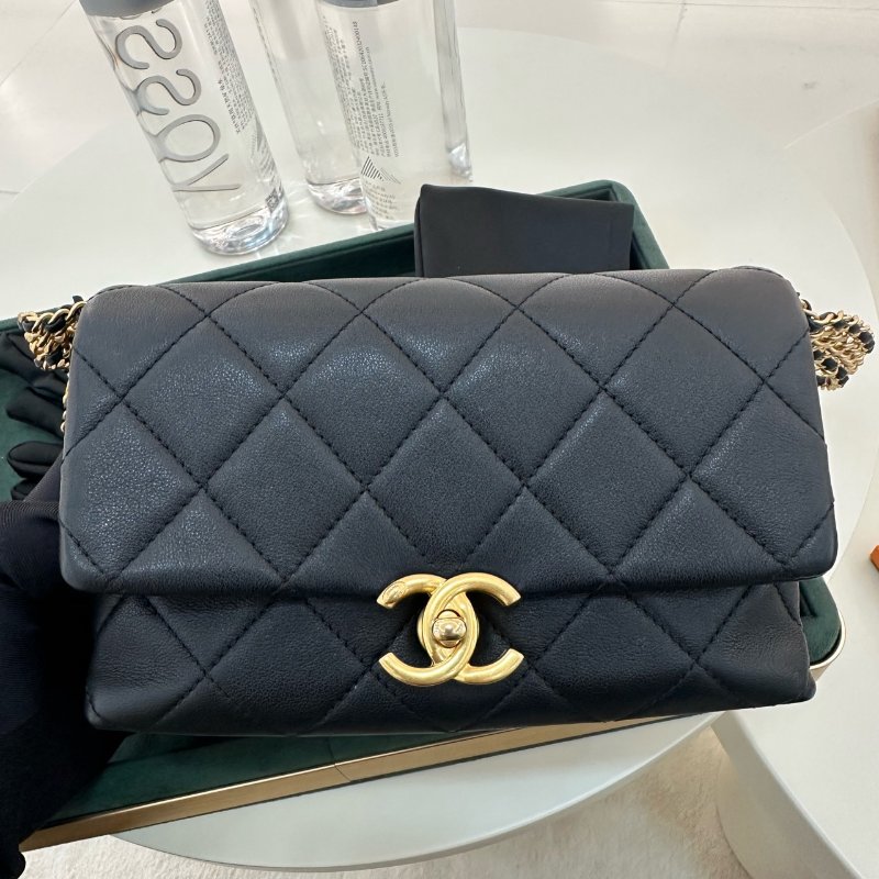️Chanel 粗鏈條肩背斜背包12*18*10 99新配件塵袋-1