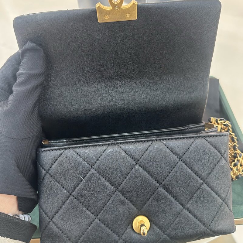️Chanel 粗鏈條肩背斜背包12*18*10 99新配件塵袋-4