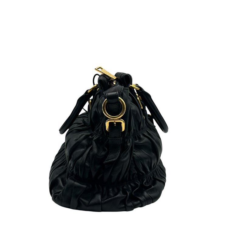 【美收精品】PRADA 黑色皮革肩背包 C-529【隔月月中將轉賣至日本 上架期限30天】-2