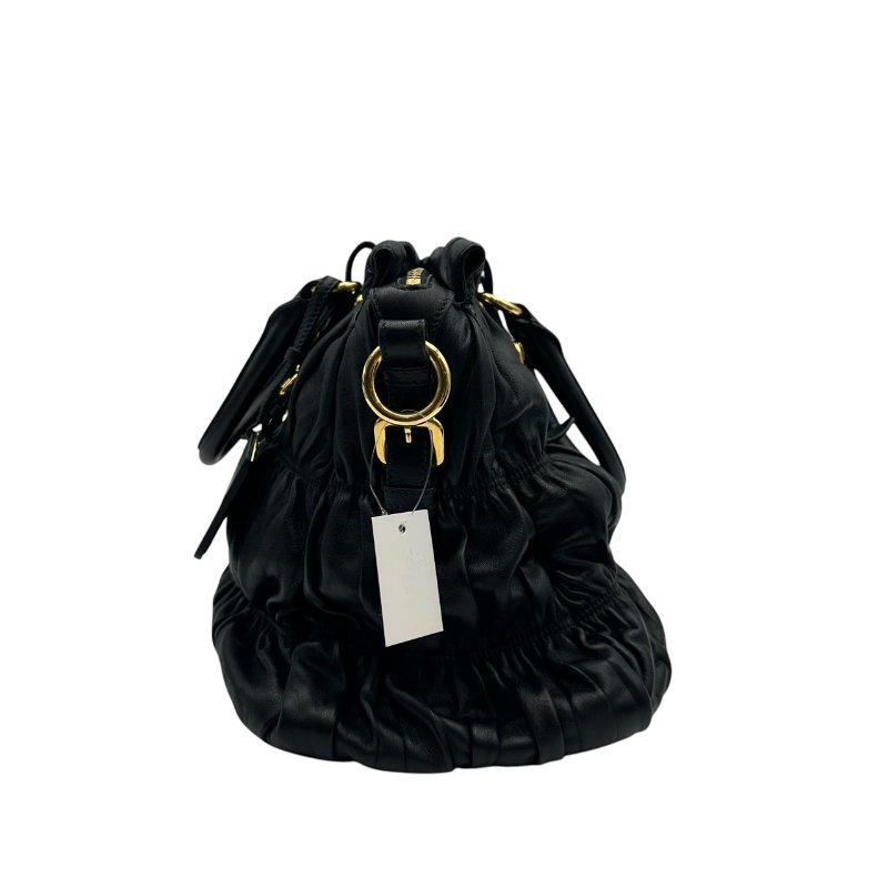 【美收精品】PRADA 黑色皮革肩背包 C-529【隔月月中將轉賣至日本 上架期限30天】-3