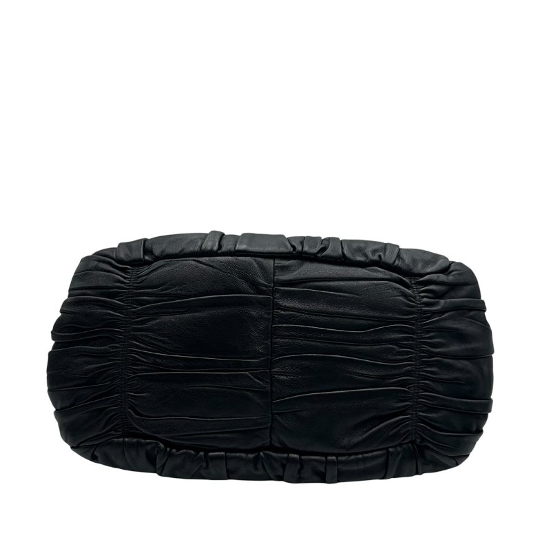 【美收精品】PRADA 黑色皮革肩背包 C-529【隔月月中將轉賣至日本 上架期限30天】-4