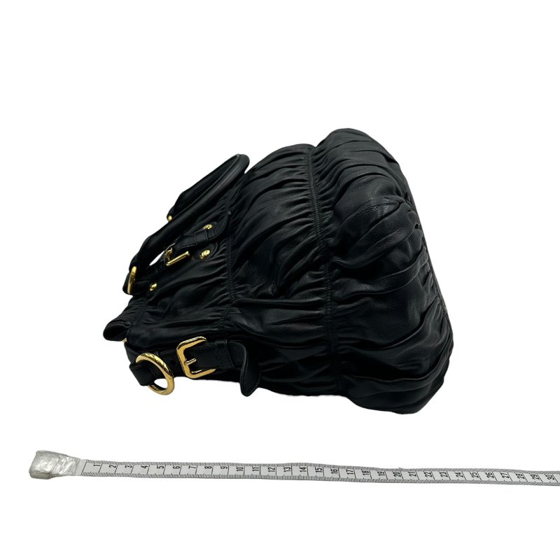 【美收精品】PRADA 黑色皮革肩背包 C-529【隔月月中將轉賣至日本 上架期限30天】-14