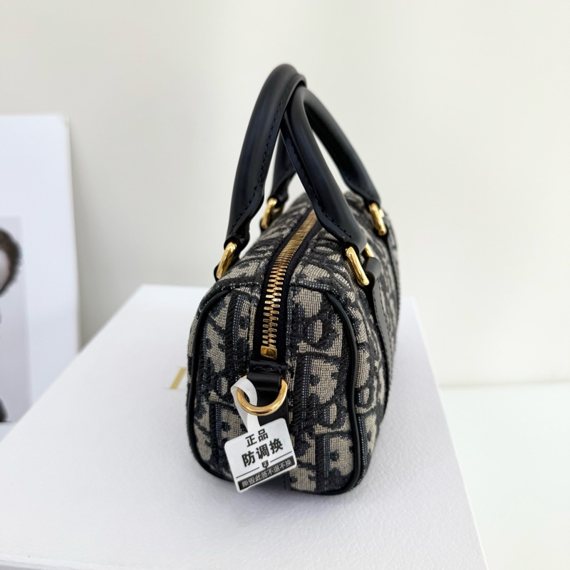 99新✨Dior 迪奧 Groove 16 nano刺繡老花波士頓手提包單肩包斜背包 2024年 金扣💛正品保障-4