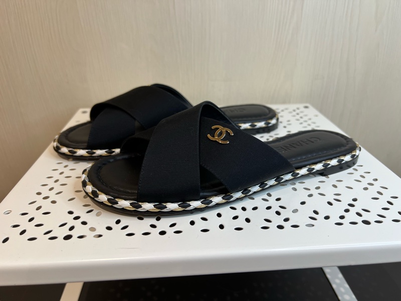 Chanel 交叉帶拖鞋 室內拖-1