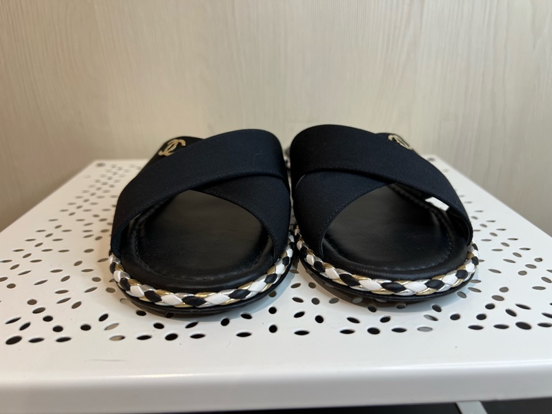 Chanel 交叉帶拖鞋 室內拖-4