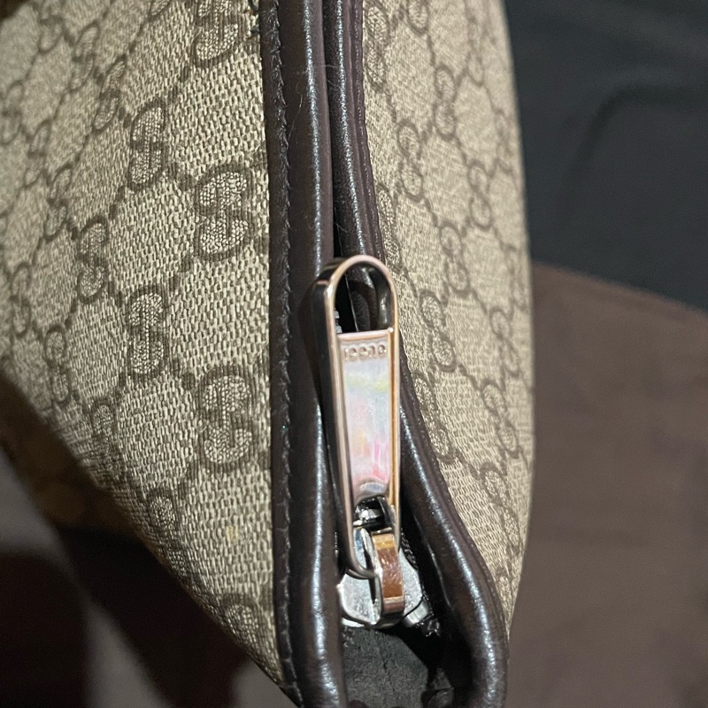 Gucci Tote經典老花兩用拉鏈大托特包 側背包（40x14x25)-23
