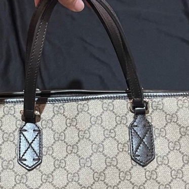 Gucci Tote經典老花兩用拉鏈大托特包 側背包（40x14x25)-26