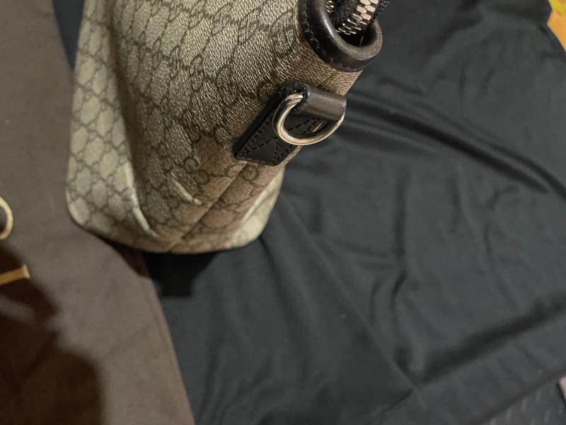 Gucci Tote經典老花兩用拉鏈大托特包 側背包（40x14x25)-28