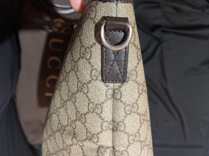 Gucci Tote經典老花兩用拉鏈大托特包 側背包（40x14x25)-62