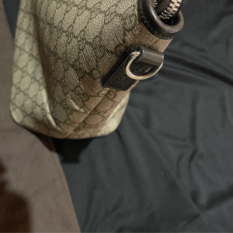 Gucci Tote經典老花兩用拉鏈大托特包 側背包（40x14x25)-63
