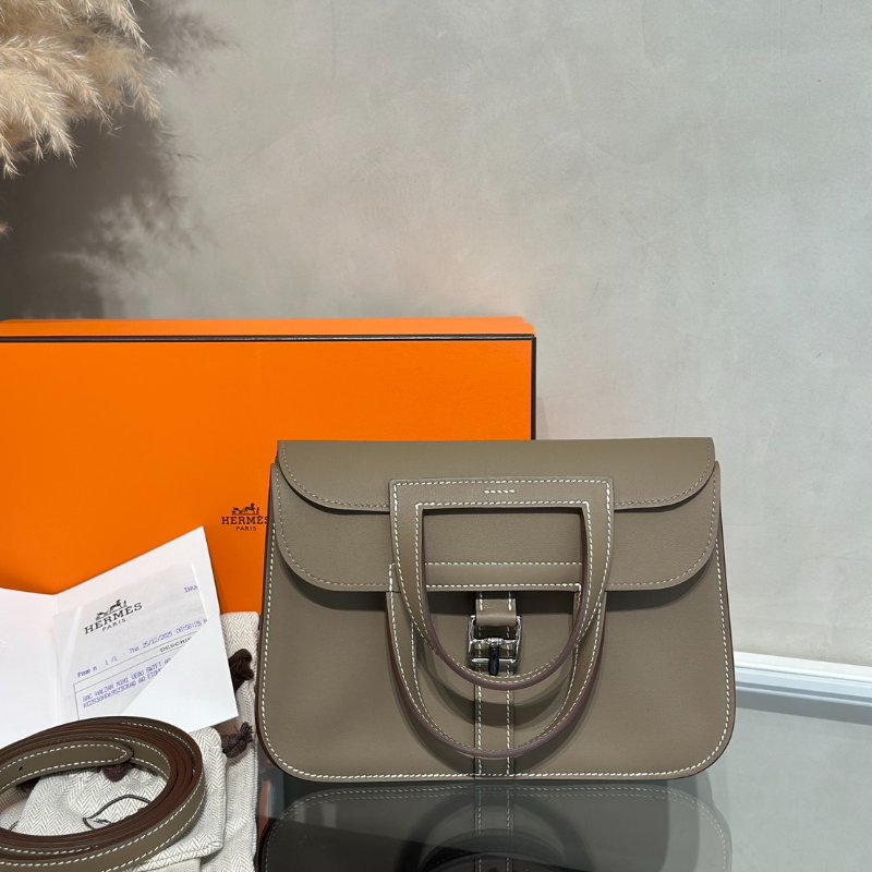 HERMES Halzan Mini - Etoupe 18 大象灰銀 K-12