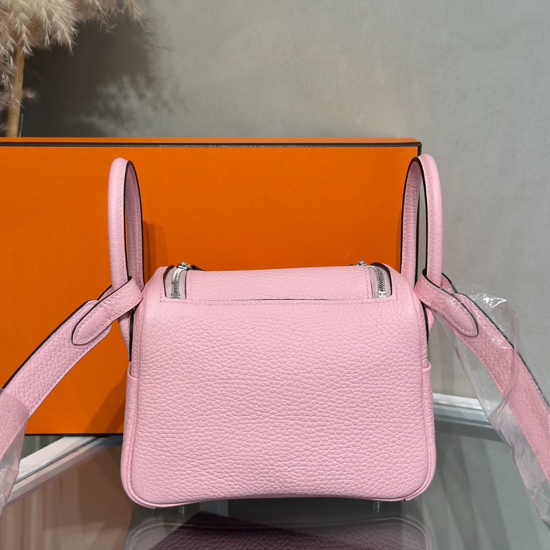HERMES Mini Lindy ll - Rose Sakure 3Q 櫻花粉銀 K-4