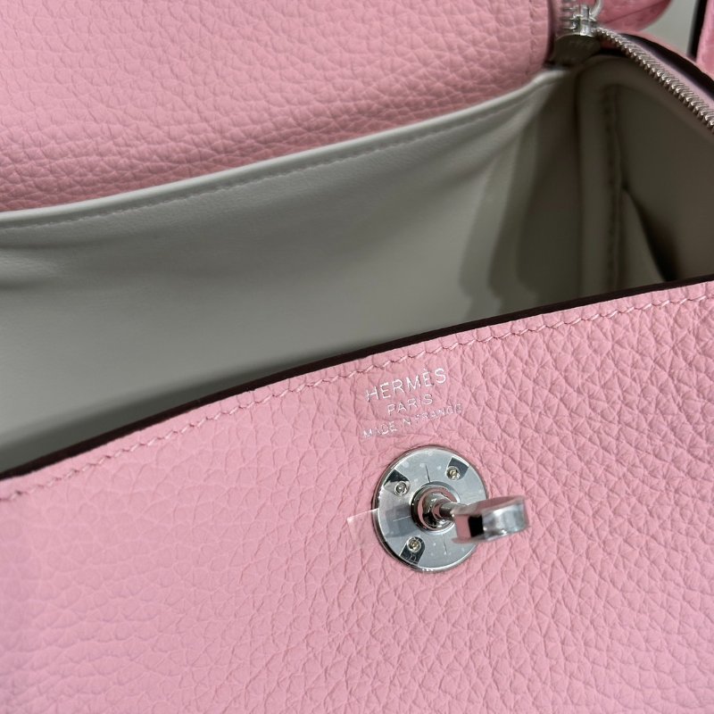 HERMES Mini Lindy ll - Rose Sakure 3Q 櫻花粉銀 K-8