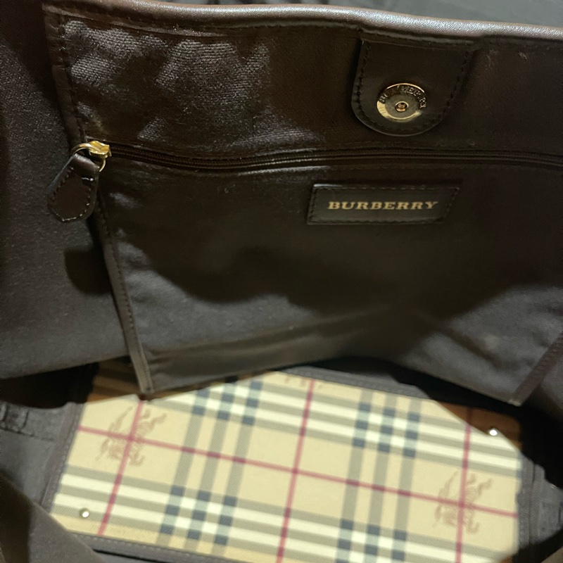 Burberry Tote經典戰馬皮革大托特包 可上肩(50x15x27)-13