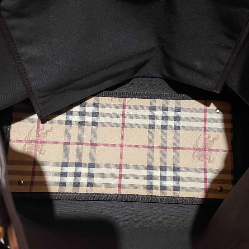 Burberry Tote經典戰馬皮革大托特包 可上肩(50x15x27)-22