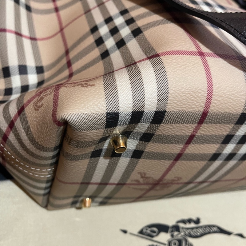 Burberry Tote經典戰馬皮革大托特包 可上肩(50x15x27)-32