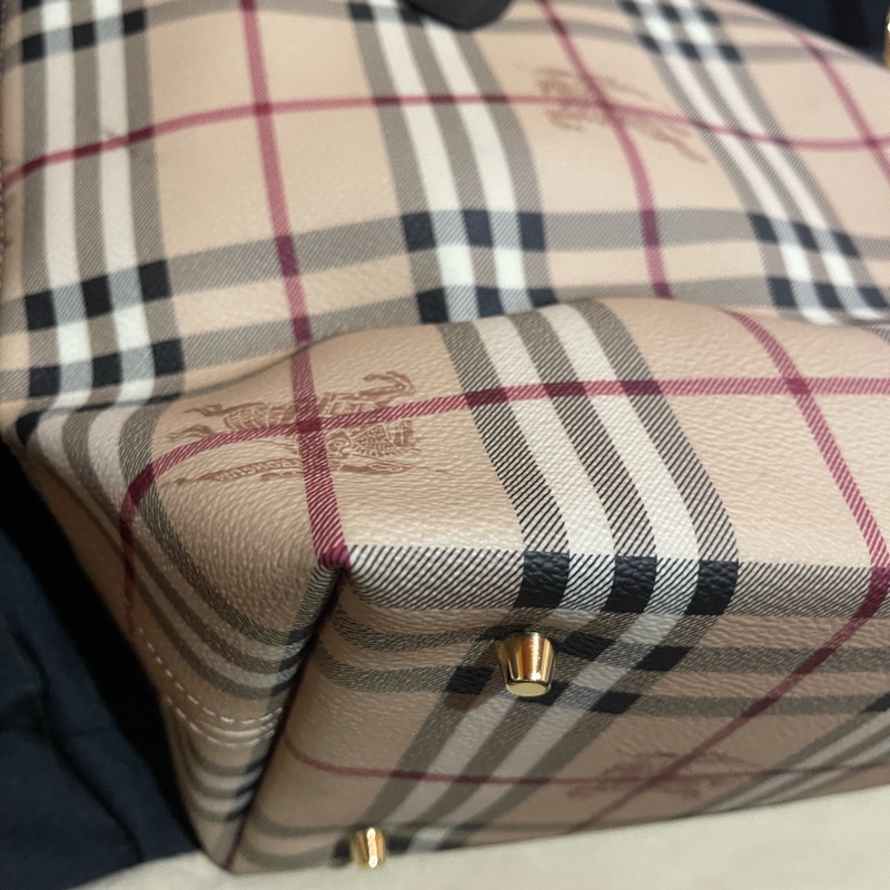 Burberry Tote經典戰馬皮革大托特包 可上肩(50x15x27)-34