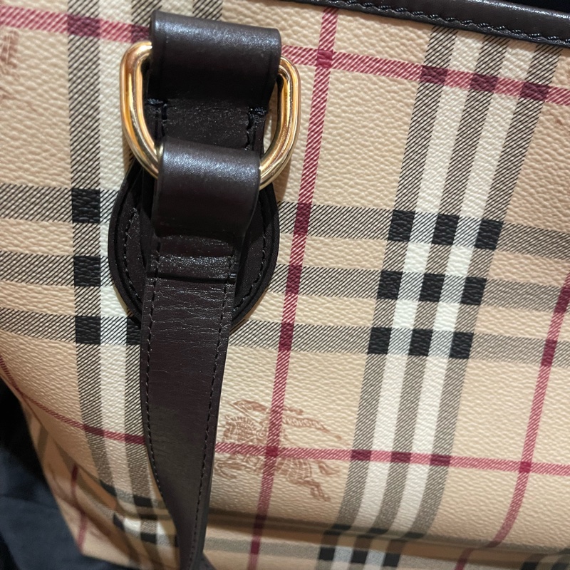 Burberry Tote經典戰馬皮革大托特包 可上肩(50x15x27)-38