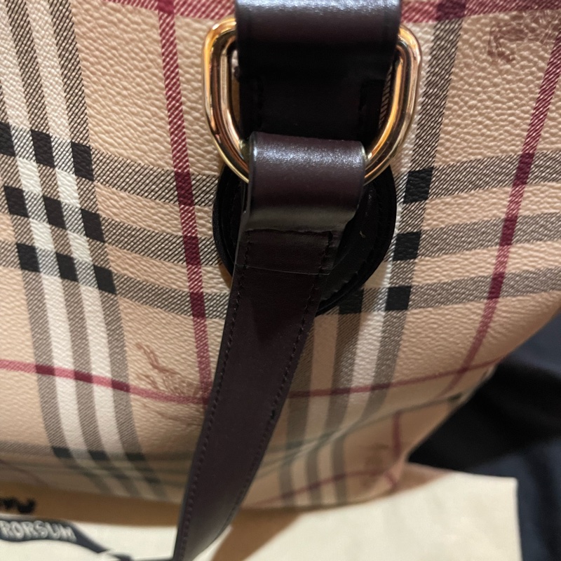 Burberry Tote經典戰馬皮革大托特包 可上肩(50x15x27)-39