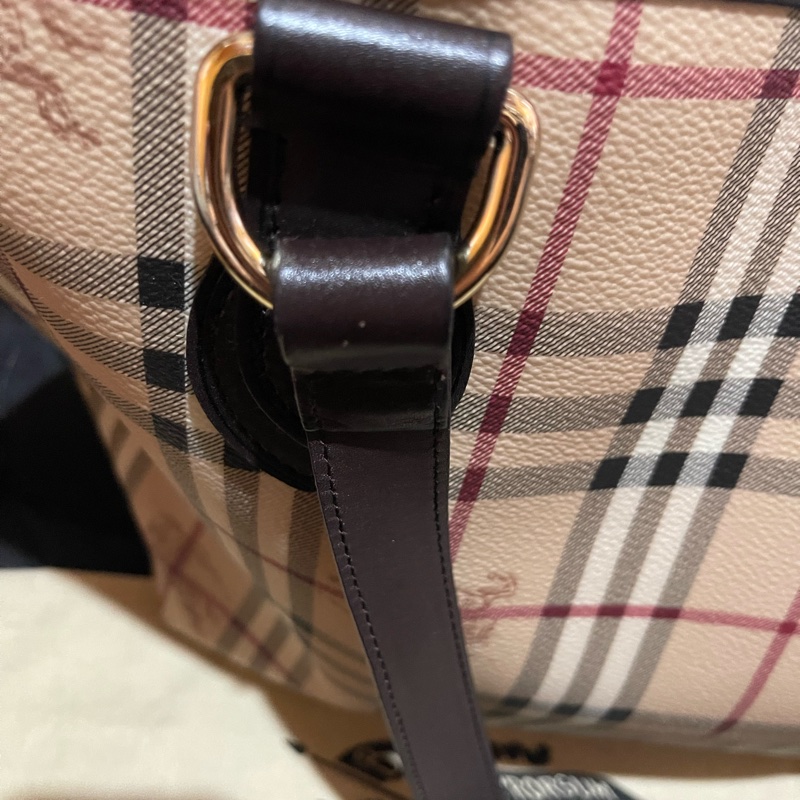 Burberry Tote經典戰馬皮革大托特包 可上肩(50x15x27)-40