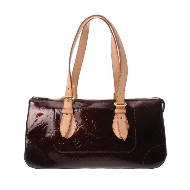 路易威登 (LOUIS VUITTON) Monogram Vernis Rosewood Avenue Amarante M93510 女士手提包 A 級二手 Ginzo-1