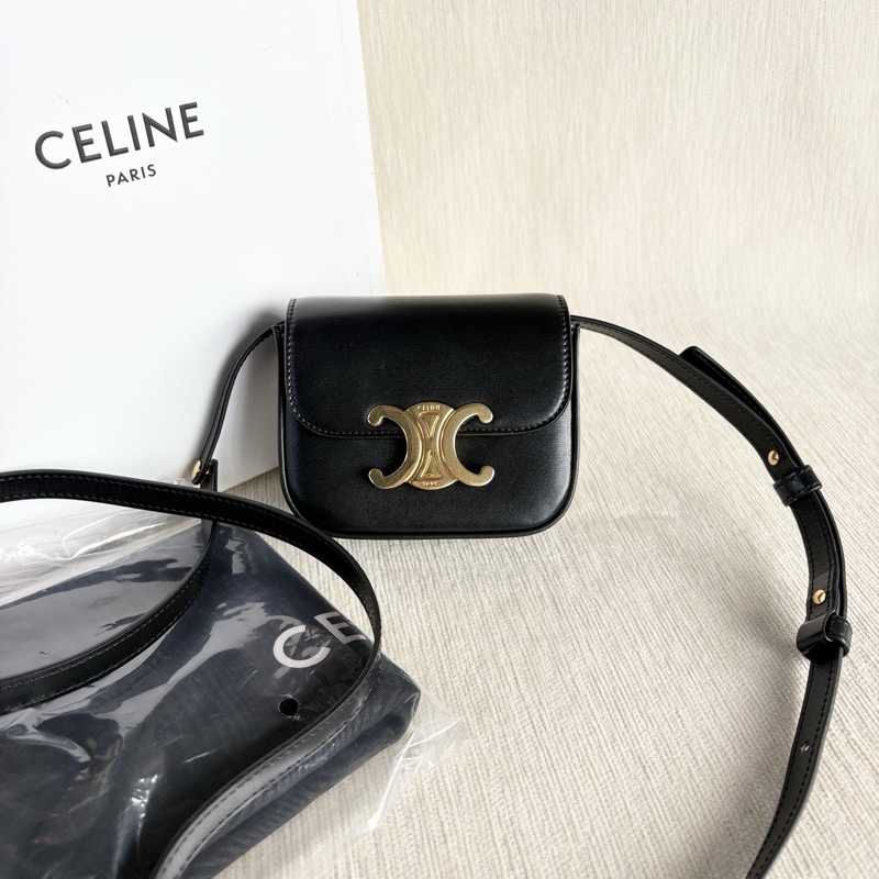 Celine 凱旋門黑金盒子包 Mini Box-0