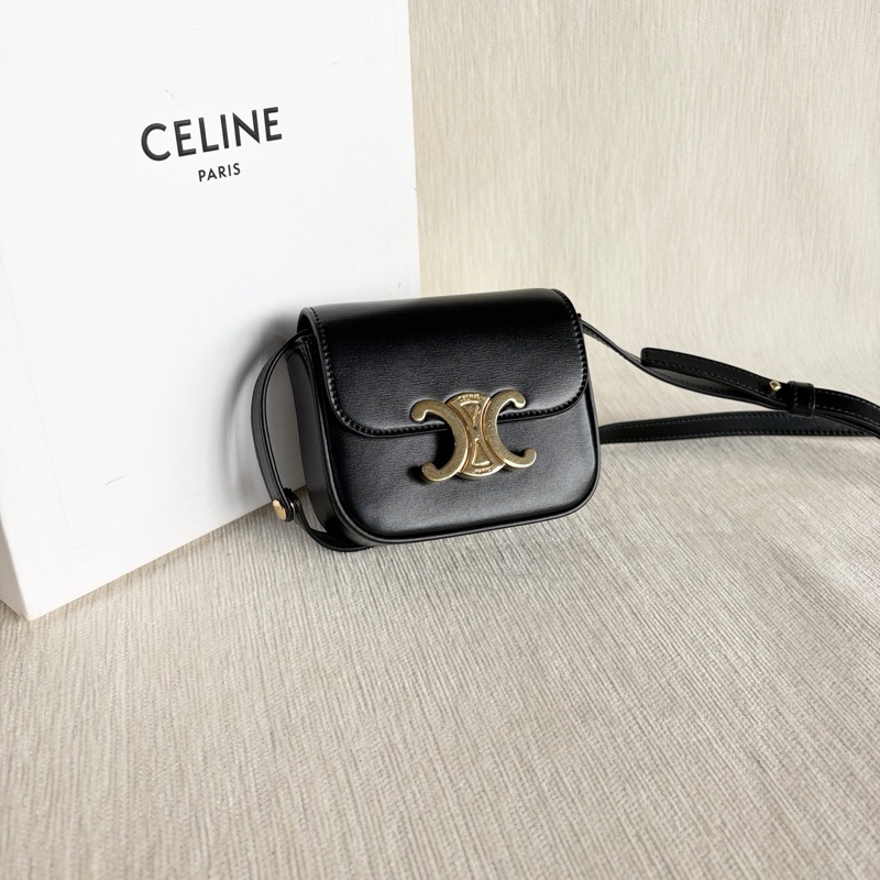 Celine 凱旋門黑金盒子包 Mini Box-5