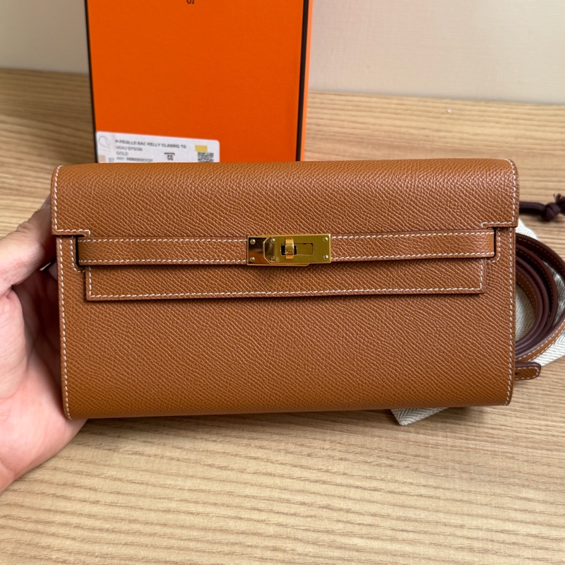 Hermes Kelly Togo Epsom金棕金扣-1