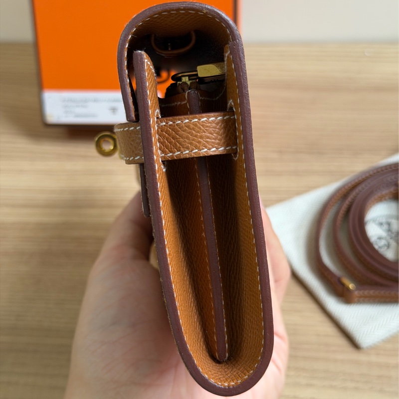 Hermes Kelly Togo Epsom金棕金扣-8