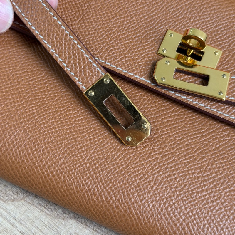 Hermes Kelly Togo Epsom金棕金扣-18