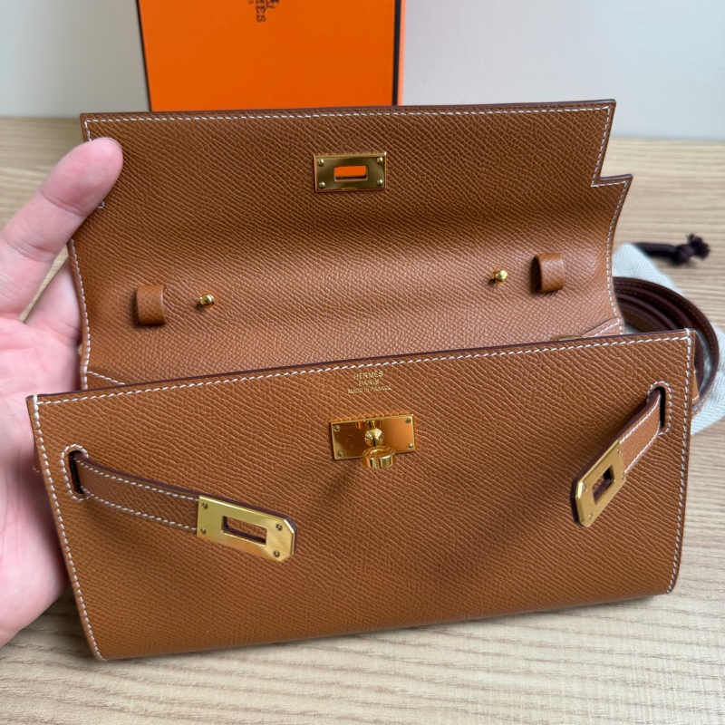 Hermes Kelly Togo Epsom金棕金扣-21
