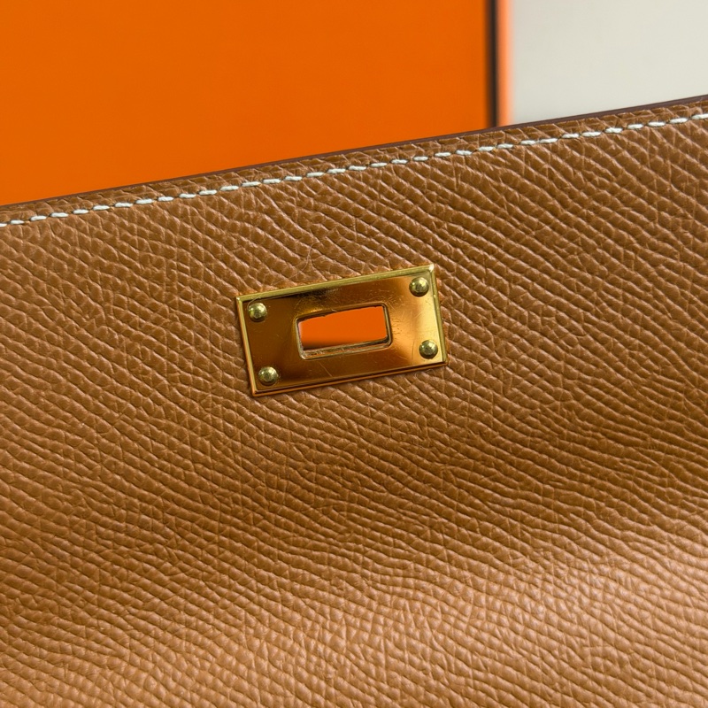 Hermes Kelly Togo Epsom金棕金扣-23