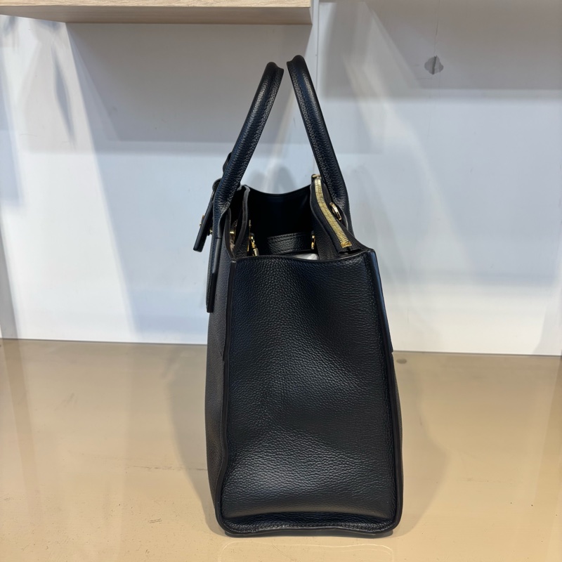 LV 黑牛皮City Steamer MM 手提包 M53015-2