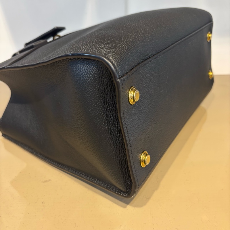 LV 黑牛皮City Steamer MM 手提包 M53015-5