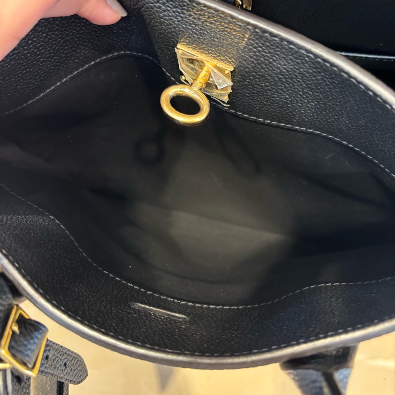 LV 黑牛皮City Steamer MM 手提包 M53015-8