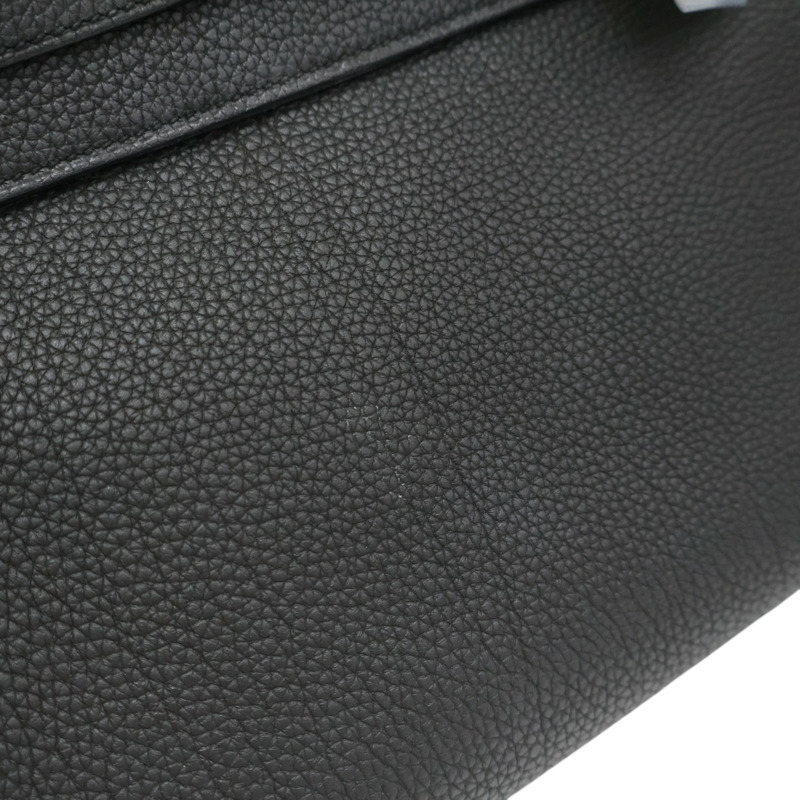 黑色 TOGO牛皮 Kelly 28 凱莉包 兩用包 A刻 金釦【HERMES 愛馬仕】-10
