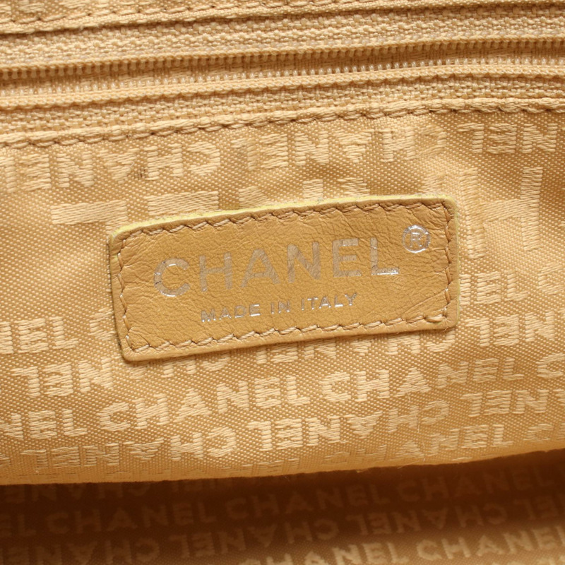 香奈兒 (CHANEL) 黑色皮革壓花logo流蘇手提包 23051,二手女士 SHW CC Coco-3