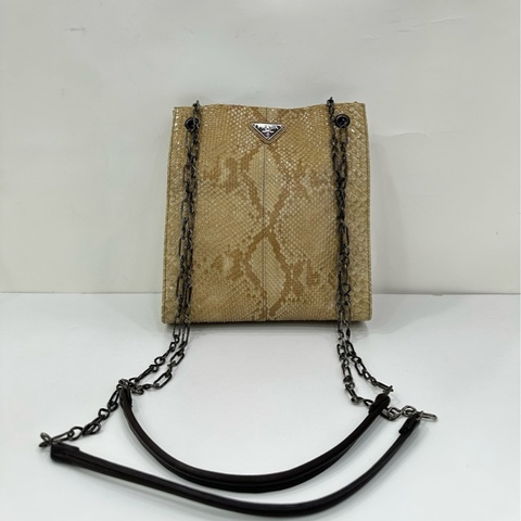 Prada 鏈條 稀有皮 蛇皮中古包 vintage中古包
